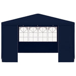 Professional Party Tent with Side Walls 4x4 m Blue 90 g/m 48526