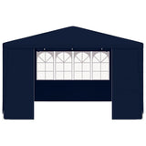 Professional Party Tent with Side Walls 4x4 m Blue 90 g/m 48526