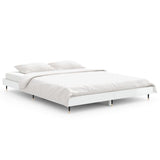 Bed Frame without Mattress High Gloss White 135x190 cm Double 832183