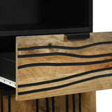 Bathroom Furniture Set with Drawer 3 pcs Brown 38 x 33 x 160 cm 3310043