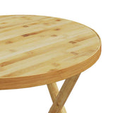 Folding Garden Table 55x75 cm Bamboo 365881