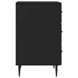 Bedside Cabinet Black 43 x 41 x 66.5 cm Engineered Wood 894786
