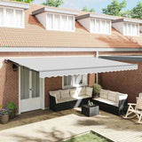 Awning Frame Retractable Anthracite 4 x 3 m Powder-coated Steel 42002537