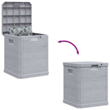 Garden Storage Box 90 L Light Grey 45683