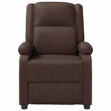 Massage Chair Brown Faux Leather 340164