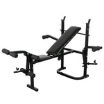 Weight Bench with Weight Rack, Barbell and Dumbbell Set 30.5kg 275368