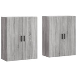 Wall Mounted Cabinets 2 pcs Grey Sonoma 69.5x34x90 cm 3195633