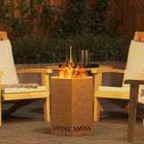 Smokeless Fire Pit Brown 38 x 38 x 51 cm Weathering Steel 858985