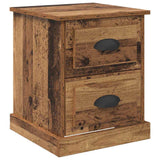 Bedside Cabinet with Drawer 2 pcs Old Wood 39 x 39 x 47.5 cm 881329