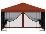Garden Gazebo with Sidewalls 3 x 3 m Terracotta 900340