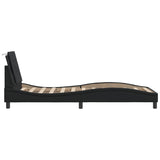 Bed Frame without Mattress "Zadar" Black 90x190 cm Single Faux Leather 3208149