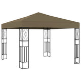 Gazebo 3x3 m Taupe Fabric 312269