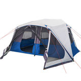 Family Tent with LED 10-Person Light Blue Quick Release 94301