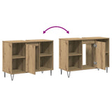 Bathroom Cabinet Artisan Oak 80 x 33 x 60 cm Engineered Wood 873896