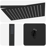 Concealed Shower System Black Stainless Steel 201 42028989