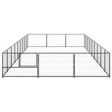 Dog Kennel Black 27 m Steel 3082133