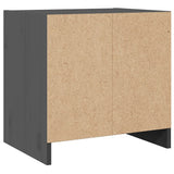 Bedside Cabinets 2 pcs Grey 40x30.5x40 cm Solid Pinewood 808118