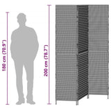 Room Divider Folding Manual Beige 146 x 200 cm Poly Rattan 42003678