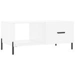 ZNTS Coffee Table White 90x50x40 cm Engineered Wood 829220