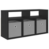 Lowboard with Drawer Black Oak 72 x 22.5 x 38 cm 8000573