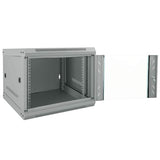 Network Cabinet with Storage Grey 53 x 60 x 45 cm Steel 42017654