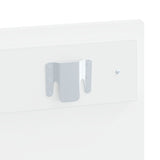 Wall-Mounted Headboard HAARLEM White Engineered Wood 896935