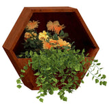 Wall Planters 2 pcs Rusty Corten Steel 46x10x40 cm 823685