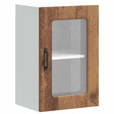 Kitchen Wall Cabinet with Glass Door Kalmar Old Wood Engineered Wood 853535