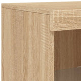 Sideboard with LED Lights Sonoma Oak 181.5x37x100 cm 3209179