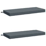 2-Piece Bench Cushions SOEST 2 pcs 100% Polyester Blue 950193