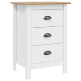 Bedside Cabinet HILL White and Honey Brown 46 x 35 x 65 cm 42025030