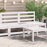 Garden Middle Sofas 2 pcs White Solid Wood Pine 805681