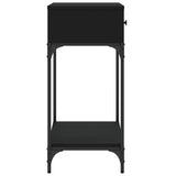 Console Table Black 75x34.5x75 cm Engineered Wood 833398