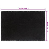 Door Mats 5 pcs Black 40x60 cm Tufted Coir 155572