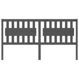 Bed Headboard Grey Solid pine wood 185.5 cm x 4 cm x 100 cm 818587