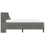 Bed Frame with Mattress Dark Grey 180 x 200 cm Velvet 3415242