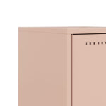 ZNTS Bedside Cabinet Pink 36x39x60.5 cm Steel 846448