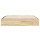 Bed Frame without Mattress Sonoma Oak 200x200 cm 3280988