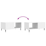 Coffee Table White 90 x 50 x 40 cm Engineered Wood 894495