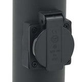 Bollard Light with Sensor&Outlet 80 cm Black IP44 4006123