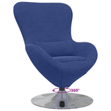 Egg Chair Police Blue 63 x 73 x 90 cm Velvet 42002734