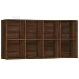 Book Cabinet/Sideboard Brown Oak 66x30x130 cm Engineered Wood 815251