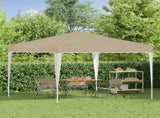 Pop-up Party Tent 288 x 288 x 245 cm Cream Oxford Fabric 42019746
