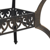Garden Dining Set Bronze Cast aluminium 5 Piece Durable 3216308