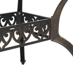 ZNTS 5 Piece Garden Dining Set Bronze Cast Aluminium 3216308