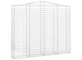 Arched Gabion Basket 200x30x220/240 cm Galvanised Iron 153391