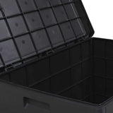 Garden Storage Box Anthracite 77.5 x 54.5 x 53 cm Plastic 42006489