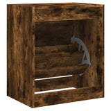 Shoe Cabinet Smoked Oak 60x42x69 cm Engineered Wood 839984