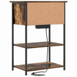 Bedside Cabinet Smoked Oak 55 x 31 x 76 cm Engineered Wood 859502