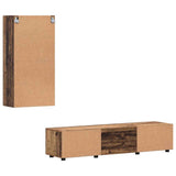 TV Cabinet Set with Shelf FLORIN 3 pcs Old Wood Engineered Wood 3397932